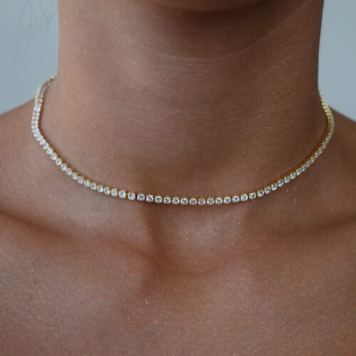 Choker Riviera dourada