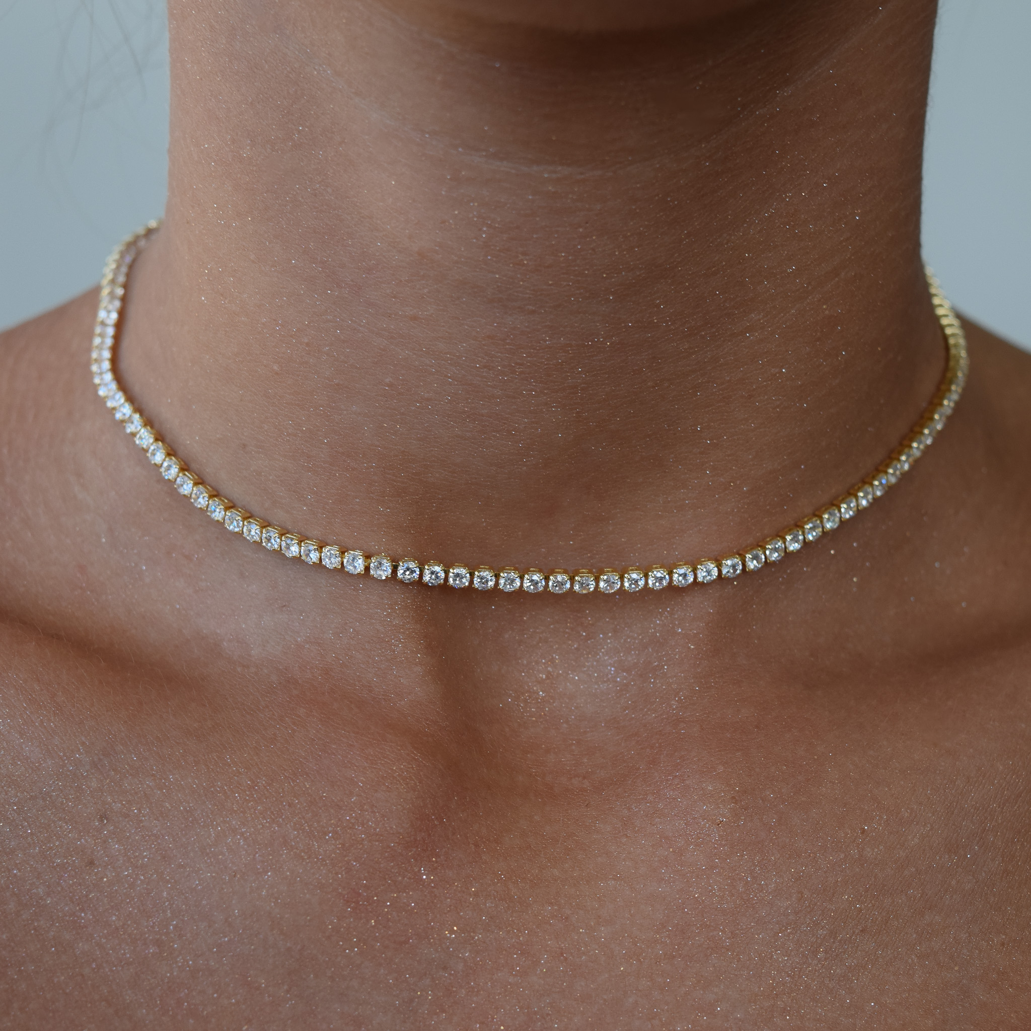 Choker Riviera dourada