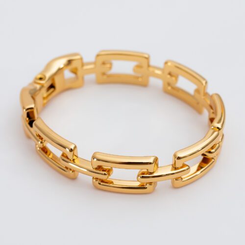 Bracelete elos quadrados
