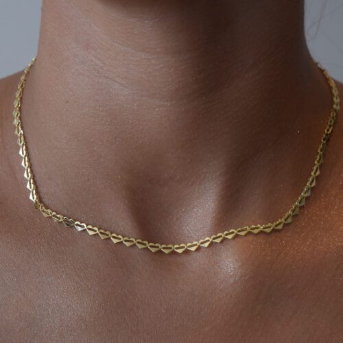 Choker elos corações