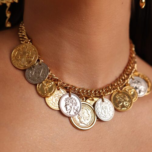 Choker Maxi moedas