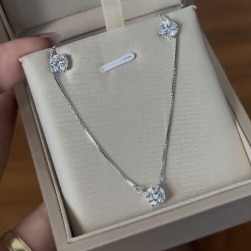 Conjunto ponto de luz - MOISSANITE